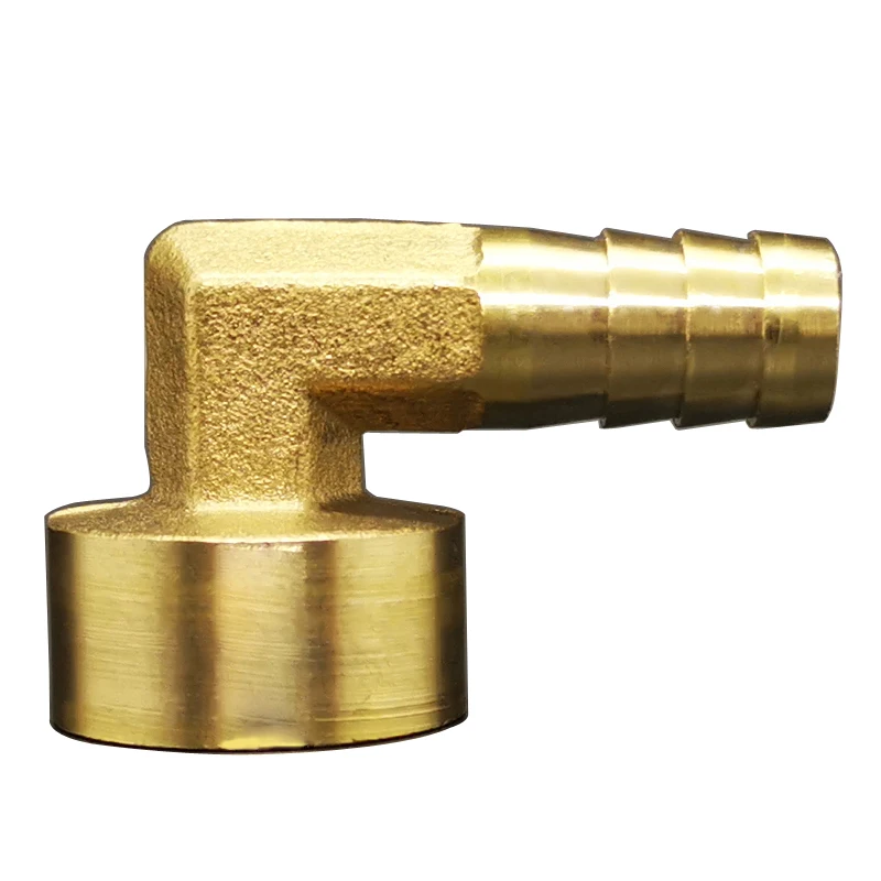 Brass Hose Pipe Fitting Elbow 8mm 10mm 12mm 14mm 16mm Barb Tail 1/4