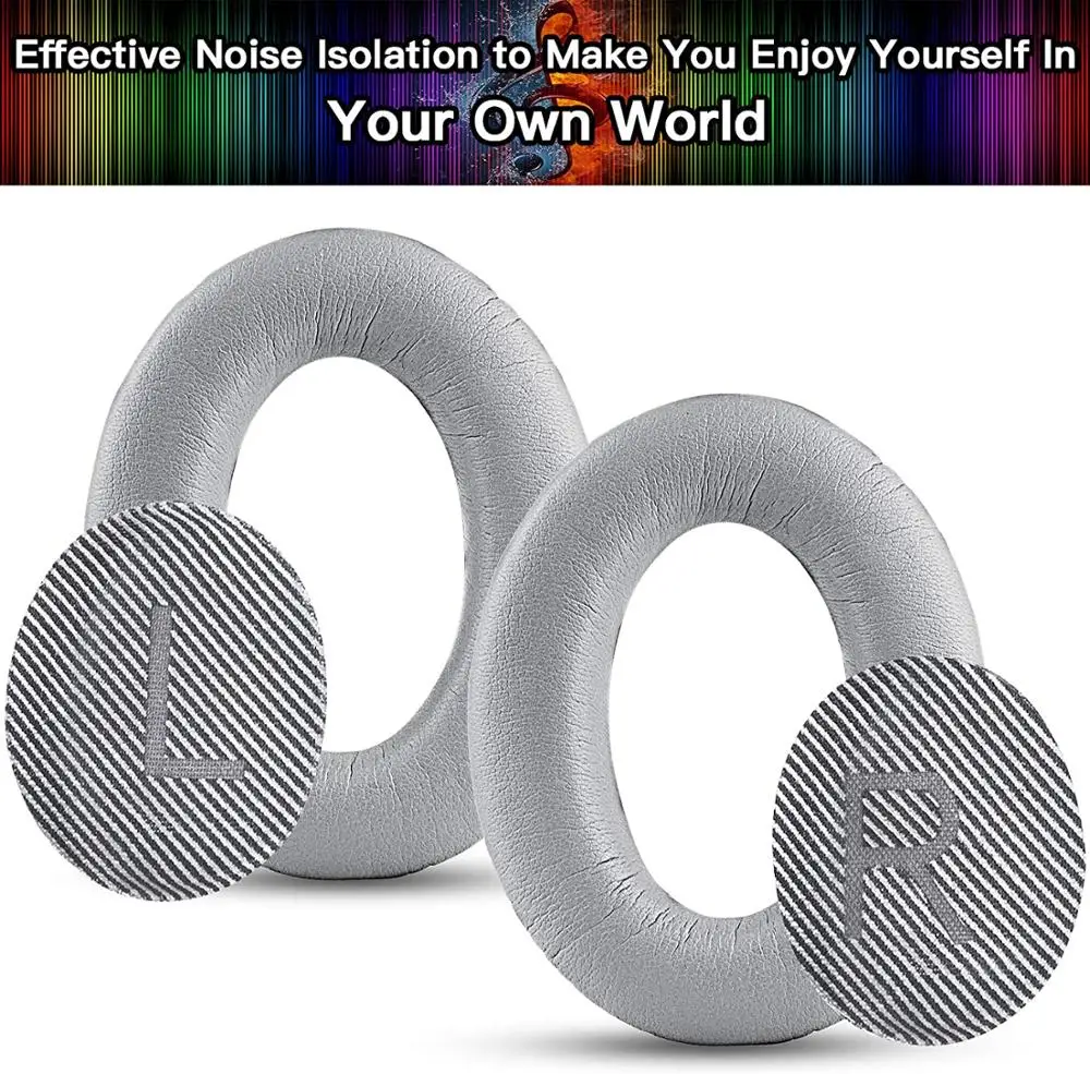 Сменные амбушюры QC35, комплект подушек, детали для наушников, совместимые с беспроводными наушниками Bose Quietcomfort 35 ii. (Серебро)