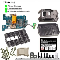Doscing DIY Battery Case Single Cell Protection Detection BMS for Makita 18v Battery BL1830 BL1820 BL1815 BL1860B LXT 400