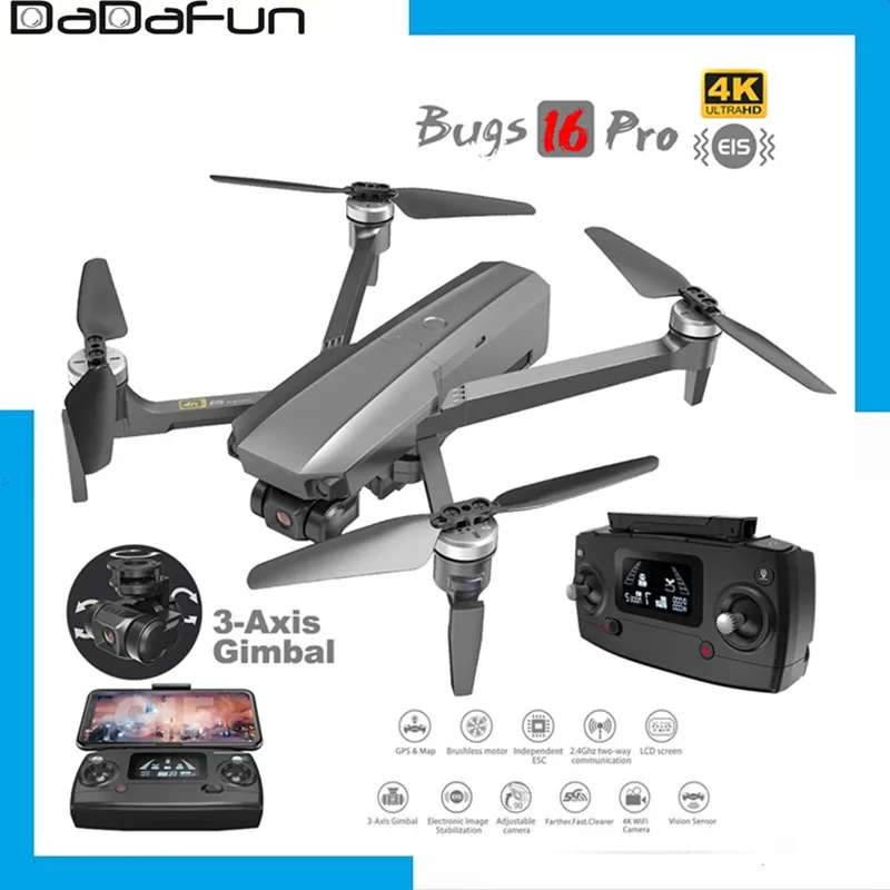 

MJX Bugs B16 PRO B16 Pro With 4K Camera Drone Three-axis Gimbal EIS Anti-shake 5G WiFi FPV Professional RC Quadcopter Dron