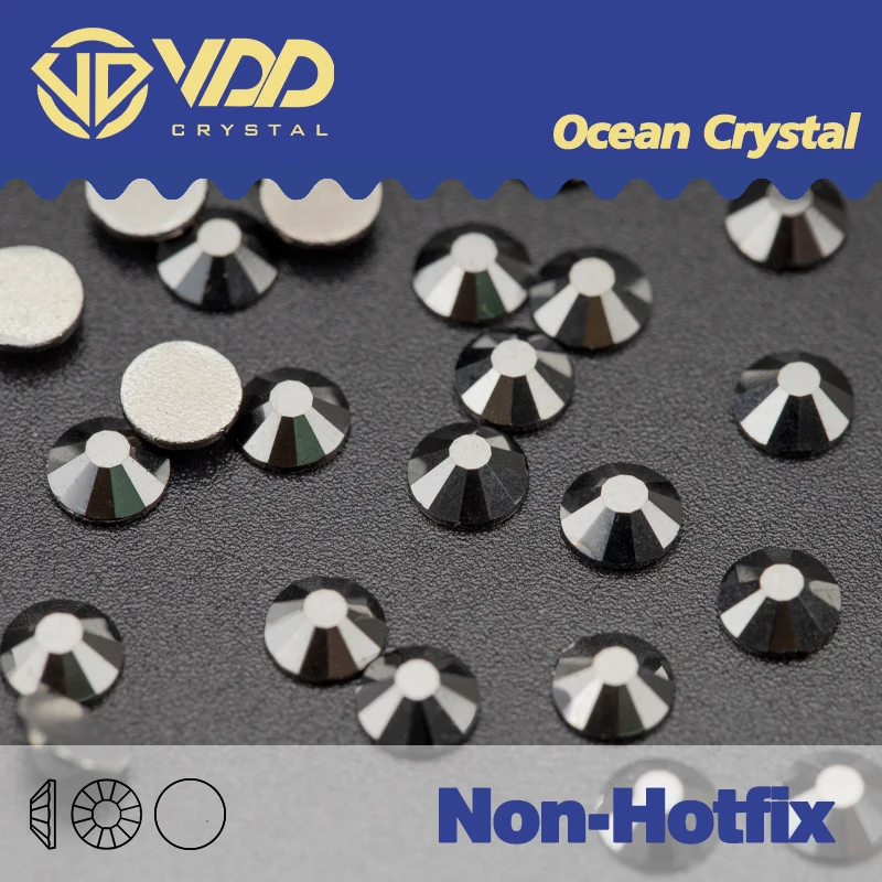 VDD 065 Hematite Non-hotfix Rhinestones Party Dresses Dmc Flatback Gems Mountain Crystals And Decorations