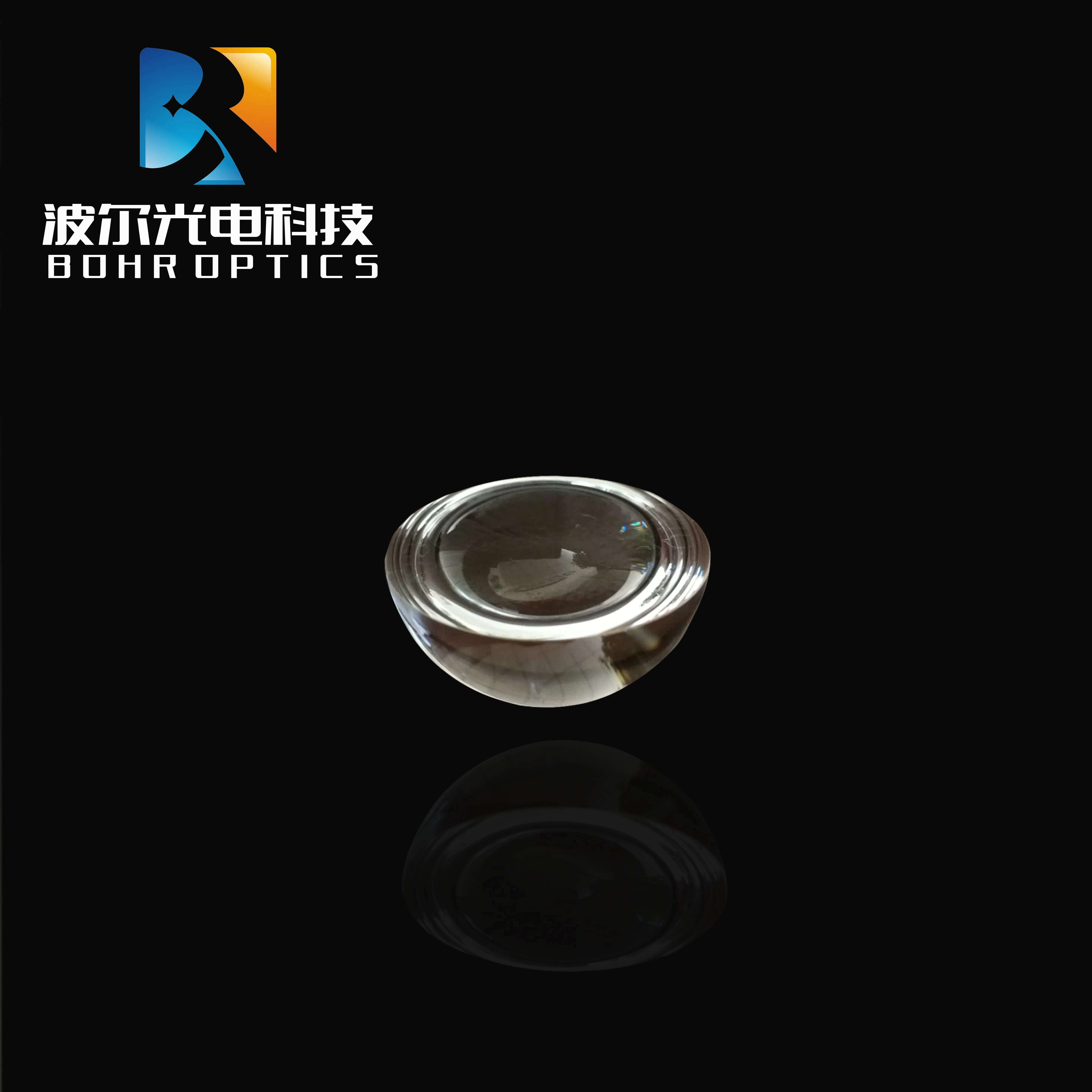 D10*5mm High Precision Fused Silica Half Ball Lens led co2 laser Optical Glass Objective Lenses Telescope