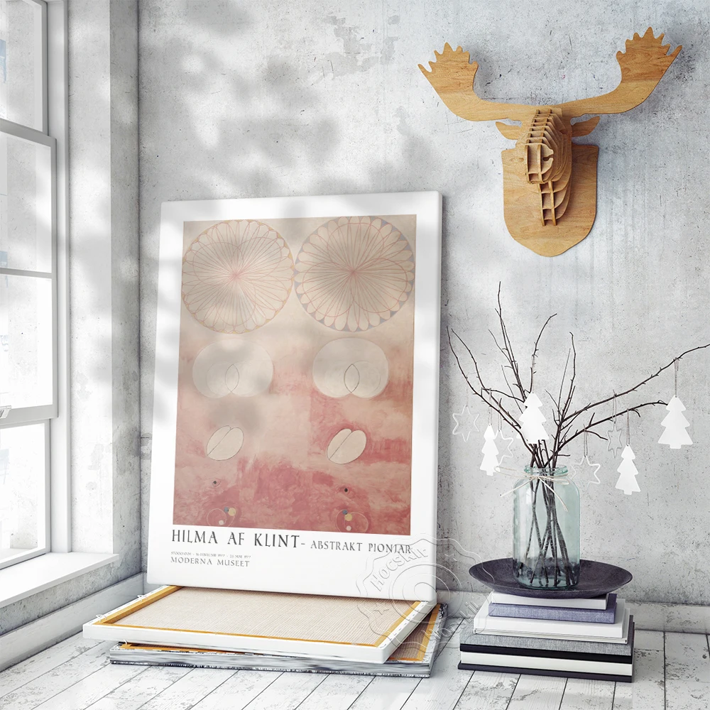 Póster del Museo de Exposición Hilma Af Klint, Póster de Arte Abstracto Hilma, Pioneer Abstracto Af Klint Gallería Vintage Estampos de decoración artística,