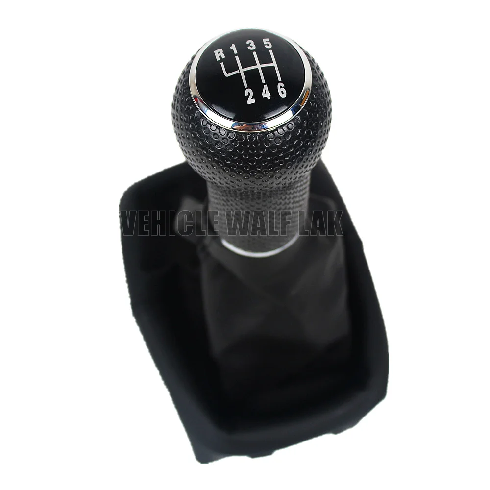 For VW Sharan 2001 2002 2003 2004 2005 2006 2007 2008 2009 2010 Car-Styling 5 / 6 Speed Car Gear Stick Shift Knob With Boot