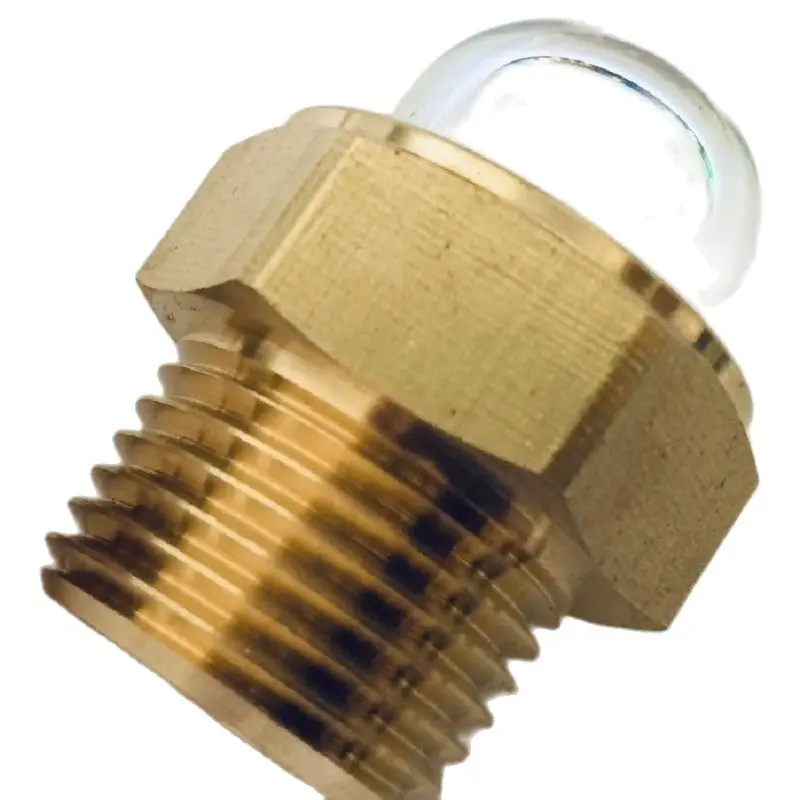 

3/4-14" NPT Brass Dome Oil Sight Glass,3D Oil Level Eye,Fuel Tank Indicator For Air Compressor Gearbox Pump And truck