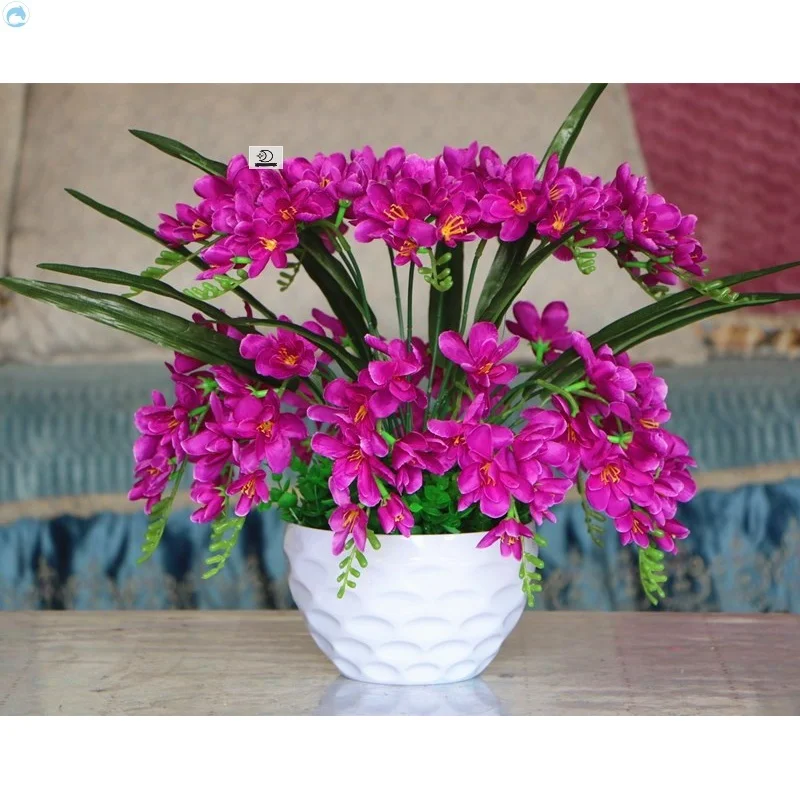 

Simulation of flower fragrance, snow orchid, artificial flower decoration, silk flower home suit, indoor flower art, hotel