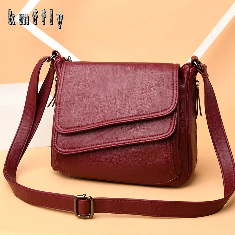 2023 Fashion Soft Leather Shoulder Bags Luxury Women Handbags Designer Brand Casual Crossbody Bags For Women Sac a Main Female