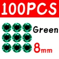 100 piezas de 8 mm verde