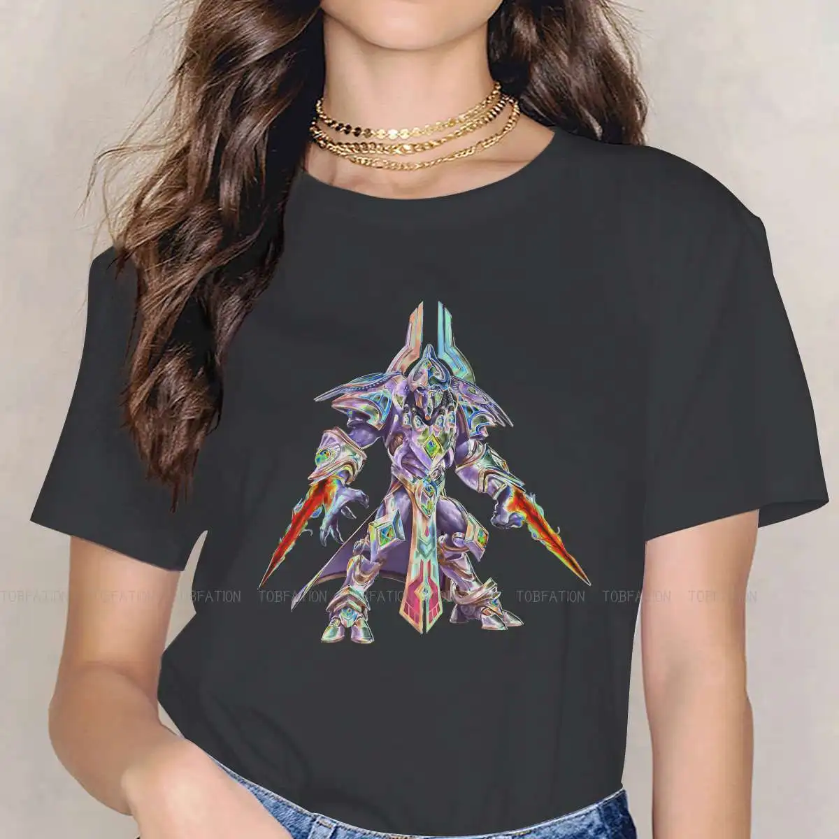 Artanis Feminine Clothes StarCraft Game T-shirt Goth Vintage Female Clothing