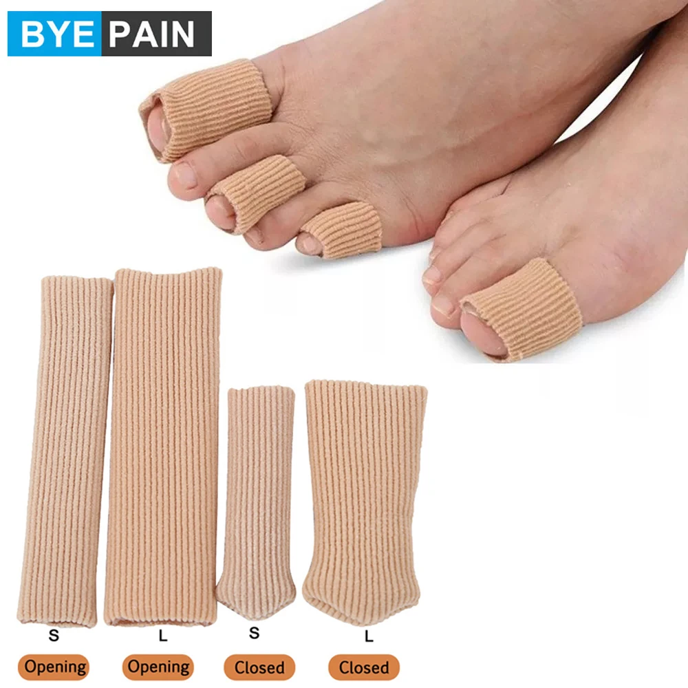 1Pcs Weiche Gel & Stoff Finger Zehen Protektor Separator Applikator Pediküre Mais Kallus Entferner Hand Schmerzen Relief Fuß Pflege werkzeug