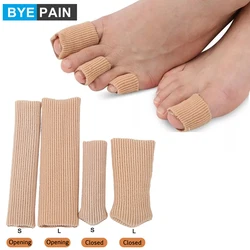 1Pcs Weiche Gel & Stoff Finger Zehen Protektor Separator Applikator Pediküre Mais Kallus Entferner Hand Schmerzen Relief Fuß Pflege werkzeug