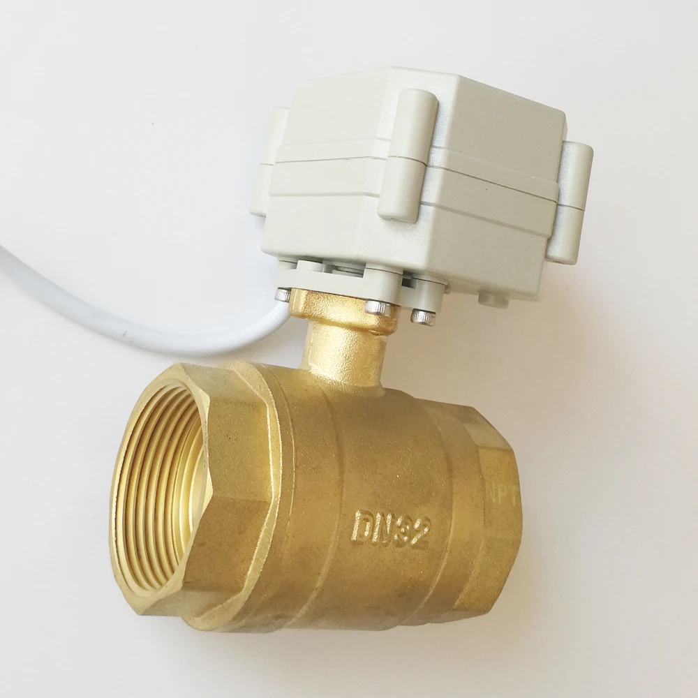 Imagem -06 - Válvula de Esfera Motorizada 11 ac Desperdício Válvula de Esfera Motorizada Vias Motor Elétrico Dn32 com Indicador e Substituição Manual