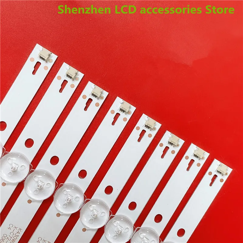 Dải Đèn LED Cho LE43M3570/60 LE43M3579 4708-K43WDC-A1113N11 K430WDC1 A1 388MM 6V 43Inch Sử Dụng