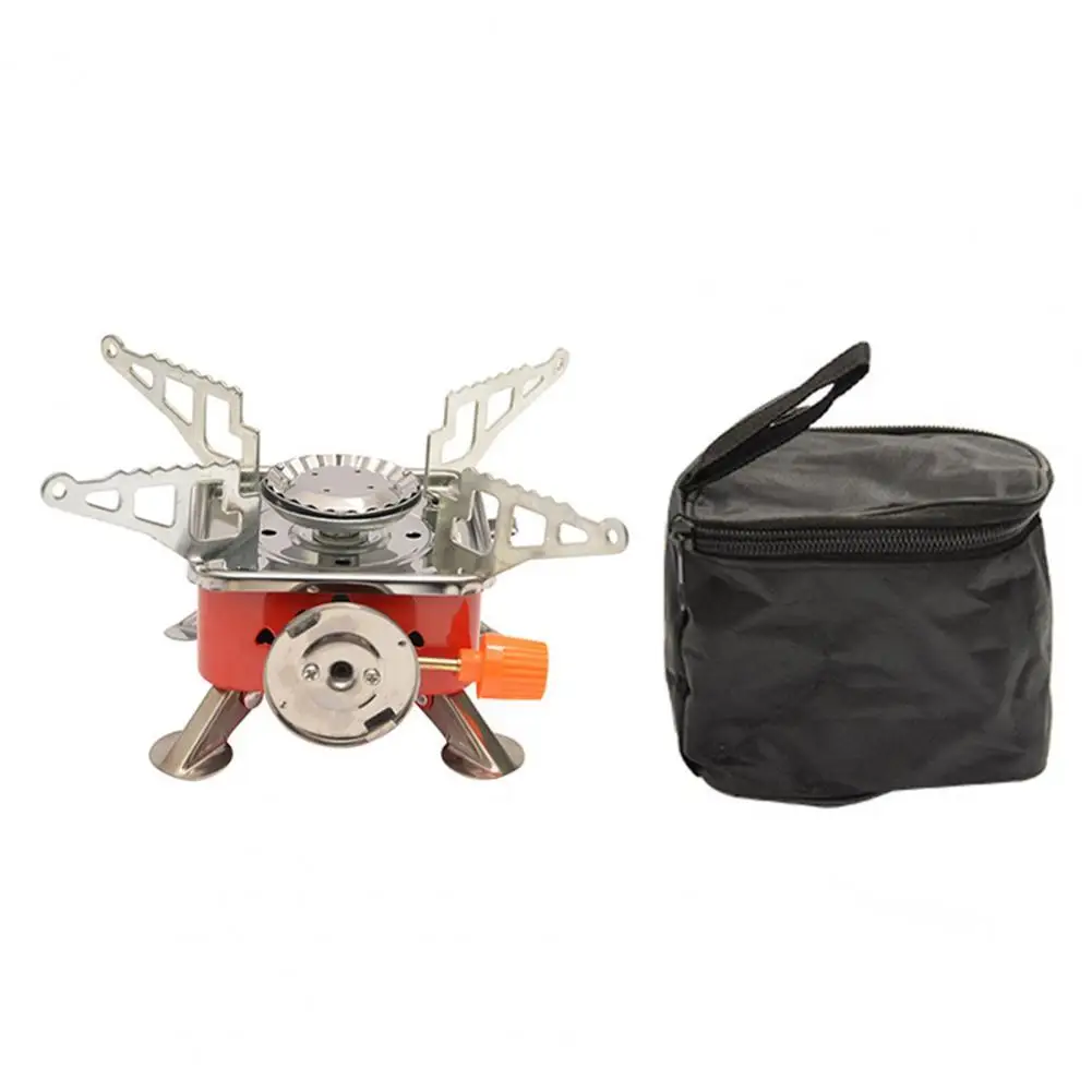 Electronic Ignition Camping Stove Card Type 2800W Aluminum Alloy Folding Outdoor Gas Furnace Outdoor Tools Camping Equipment