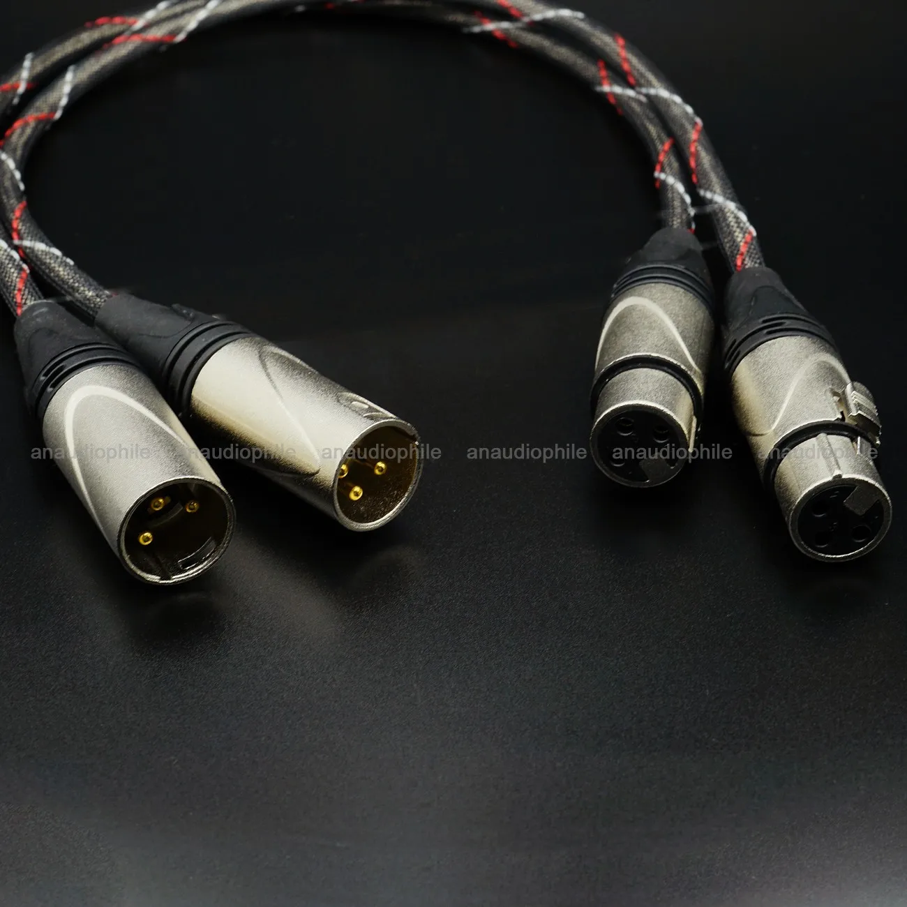 Câble audio XLR de qualité, plaqué argent, 3 broches, XLR Balchooks, amplificateur, préampli, console de radiateur