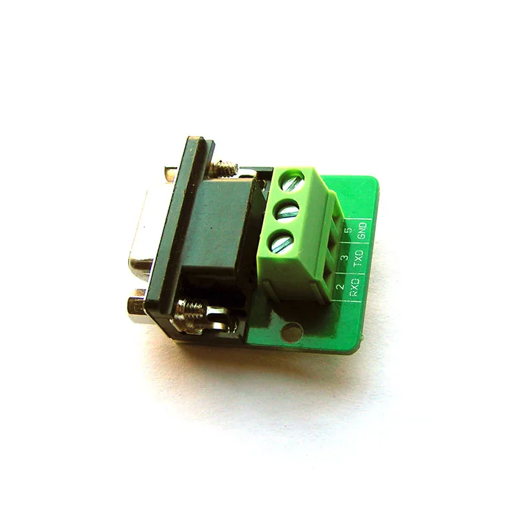 UsenDz@ DB9 Serial port terminal connector RXD TXD GND RS232 RS485 DB9 Female head nut