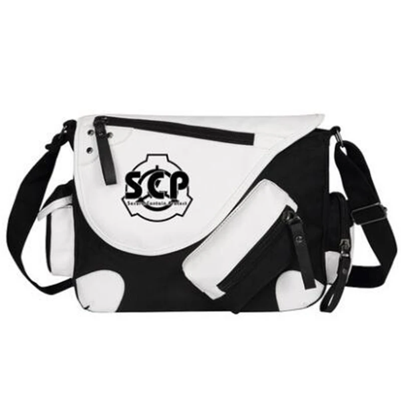 

SCP Special Containment Proced Shoulder Handbag Bag School Canvas Casual Zipper Crossbody Bags Schoolbag Messenger Bag