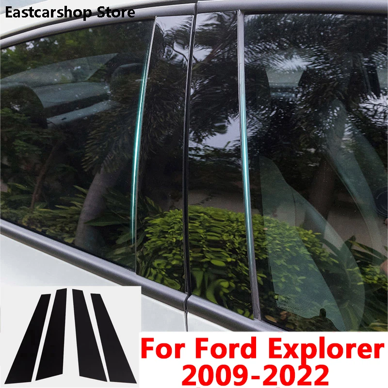 

For Ford Explorer 2022 2021 2020 Car Central Middle Column PC Window B C Pillar Strip Sticker Accessories Cover 2006-2019 2018