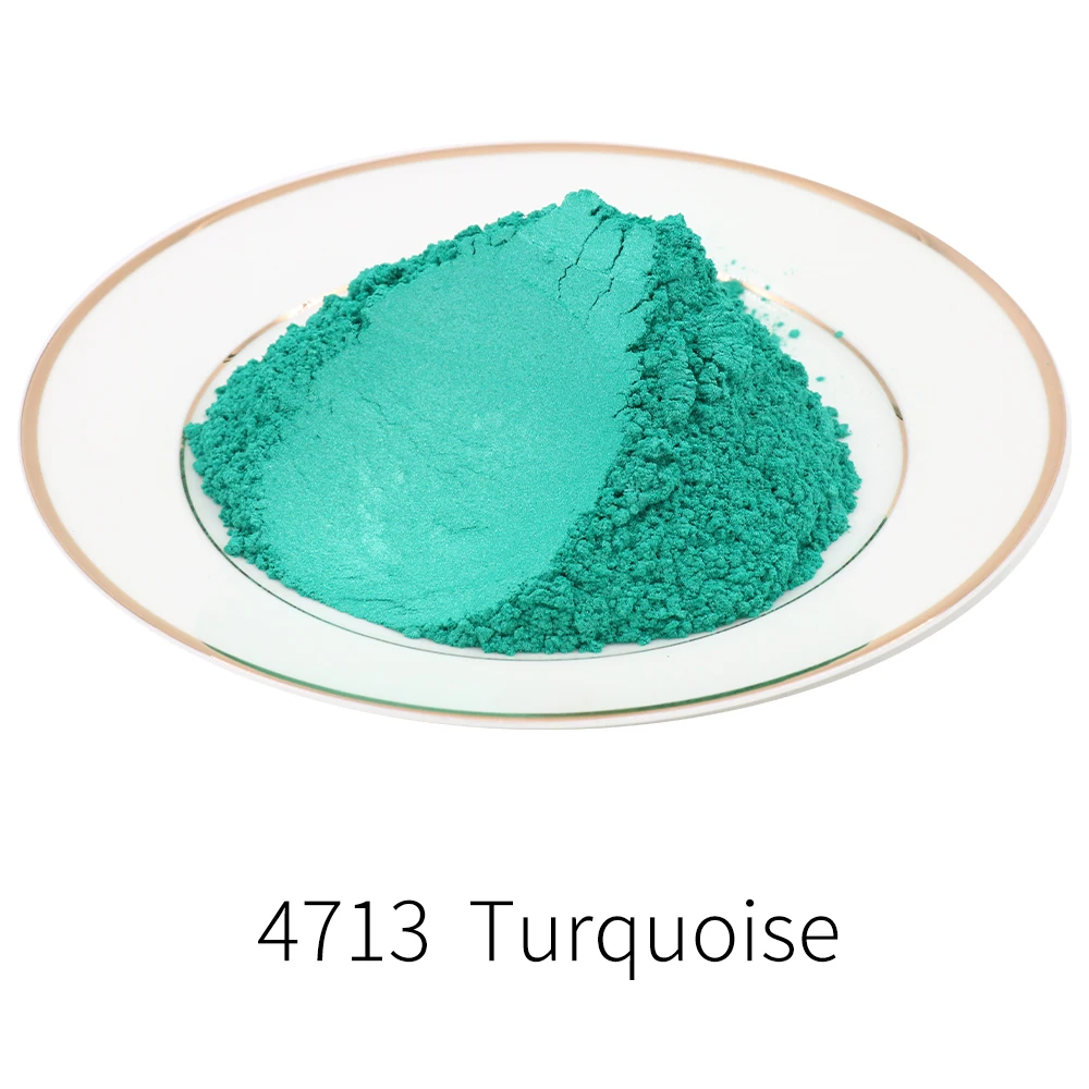 Polvo de Mica Mineralry Pearl Powde, pigmento colorante para sombra de ojos, esmalte de uñas, jabón, arte artesanal, verde turquesa, 50/100g