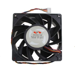 KZ14038B012U 140mm DC 12V 7.2A Cooling Fan 140x140x38mm 6-p Ball Bearing 7500 RPM 210CFM High Speed CFM CPU Cooler