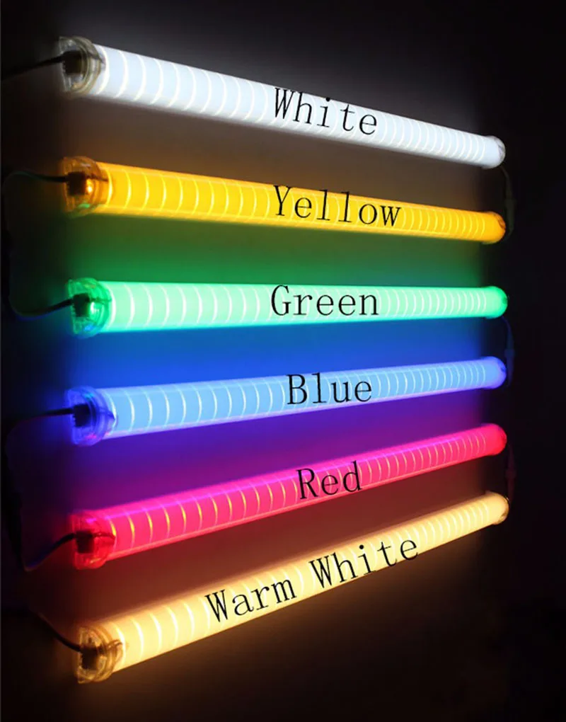 (25pcs/lot)LED Neon Bar 1m ac24V AC220VLED Digital Tube/LED Tube Rgb Color Waterproof Outside Colorful Tubes Building Decoration