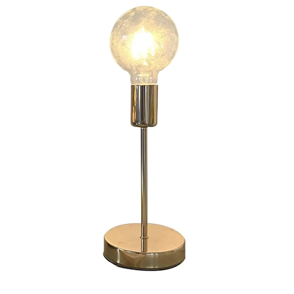 Bedroom Bedside Lamp Golden Modern Simple Model Room Decor Table Lamps College Dorm Study LED Desk Lamp E27 Table Light Fixtures