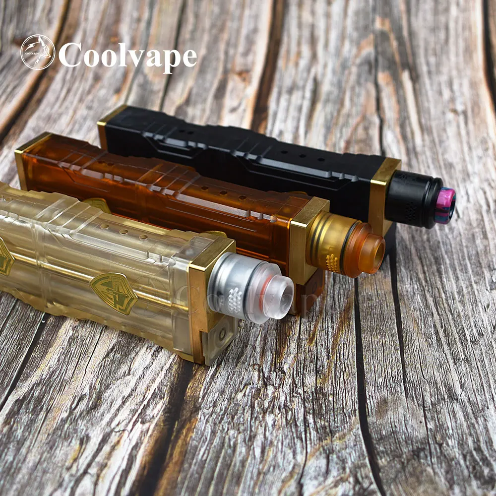 Ridder Mod Kit Fit 4*18650 Batterij Mechanische Mod E-Sigaret Messing Pei Materiaal Vape Fit Profiel Rda Vs Pantsermods