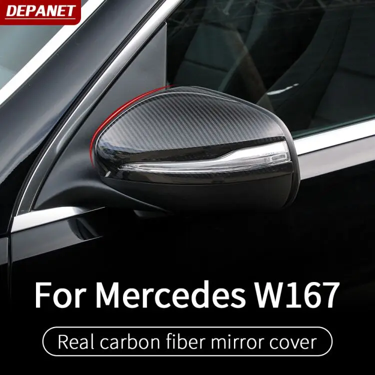 

Rear mirror trim For2020~2024 Mercedes gle w167 c167 350 coupe gls x167 carbonfiber 2021 amg 450 500e exterior accessories