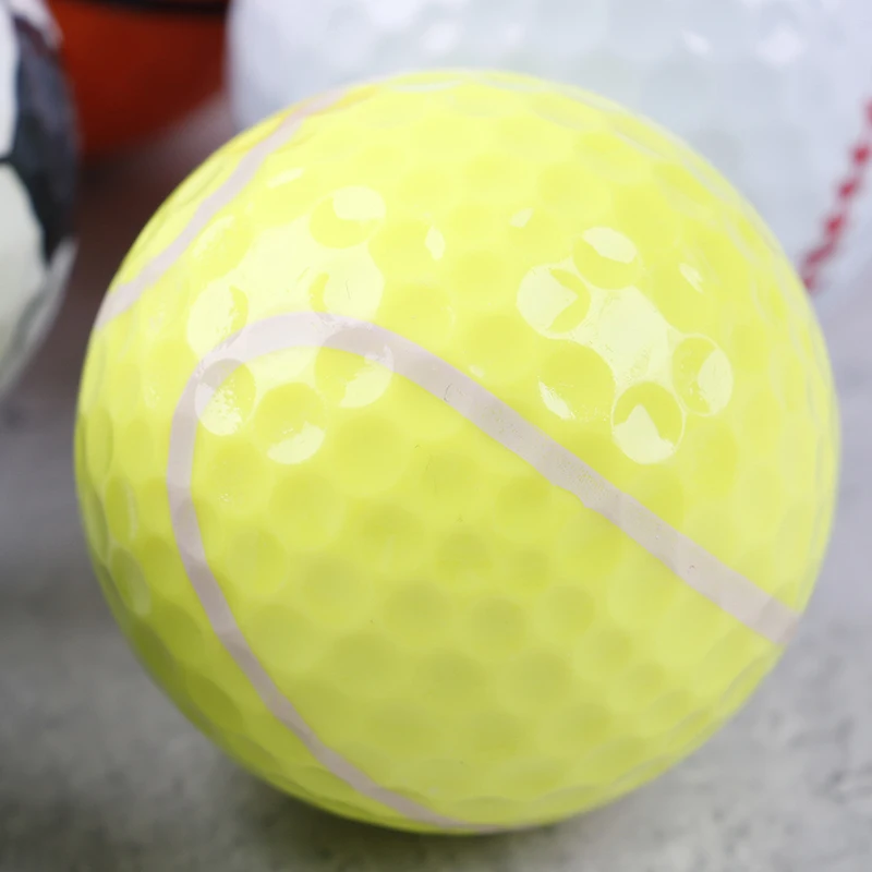 6Pcs/lot Golf Equipment football basketball tableTennis Baseball  Golf Balls Novel Double Ball Two Piece Ball