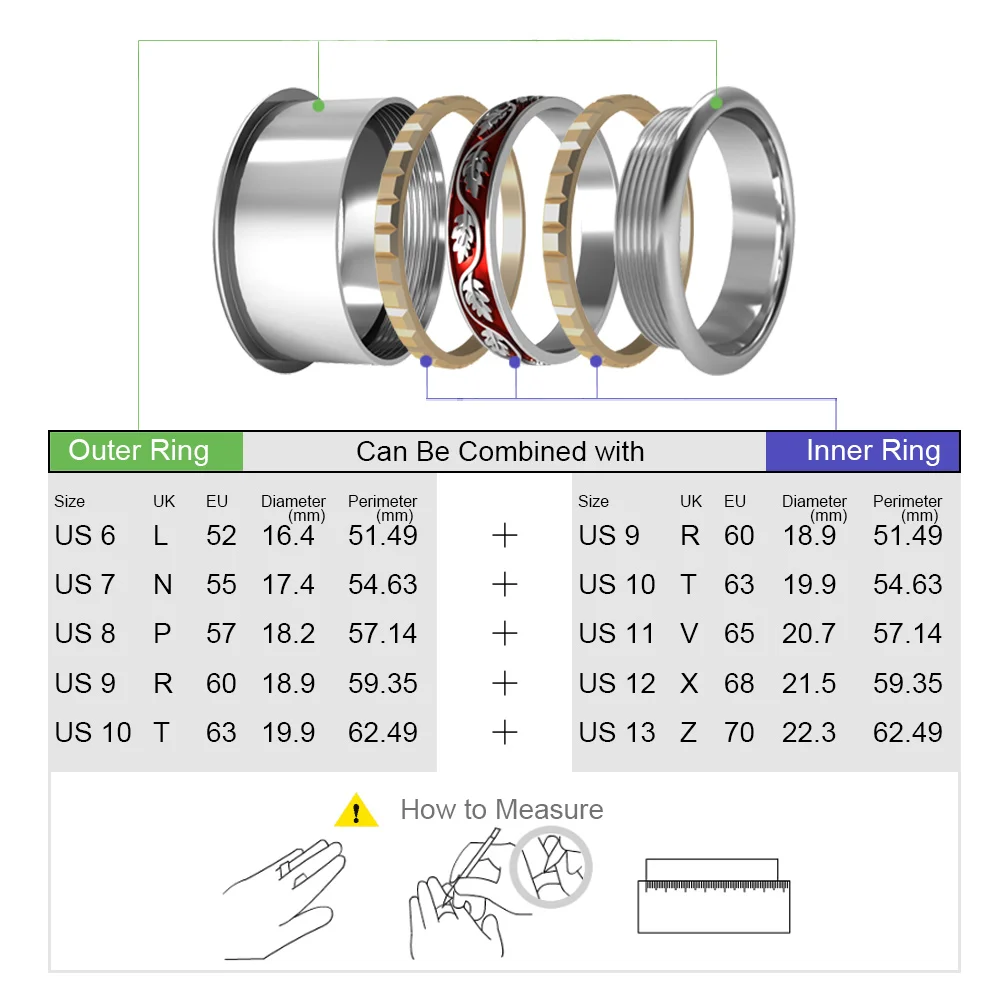 Cremo Women Band Rings Original Stainless Steel Combination Rings Arctic Symphony Collection Wedding Ring Bague Acier