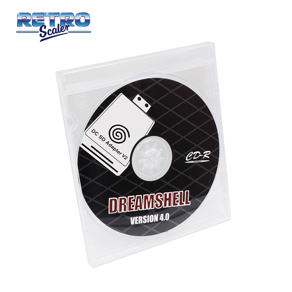 RetroScaler The Second-generation SD Card Reader Adapter + CD with DreamShell_Boot_Loader for DC Dreamcast Game Consoles