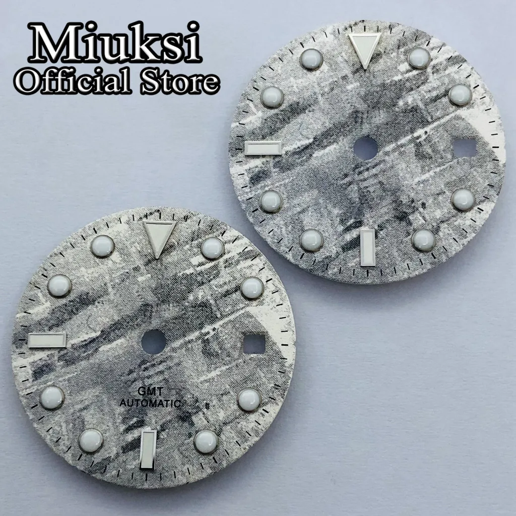 Miuksi 28.5mm watch dial luminous dial fit ETA2836 2824 Miyota 8205 8215 821A Mingzhu DG2813 3804 Seagull ST1612 PT5000 movement