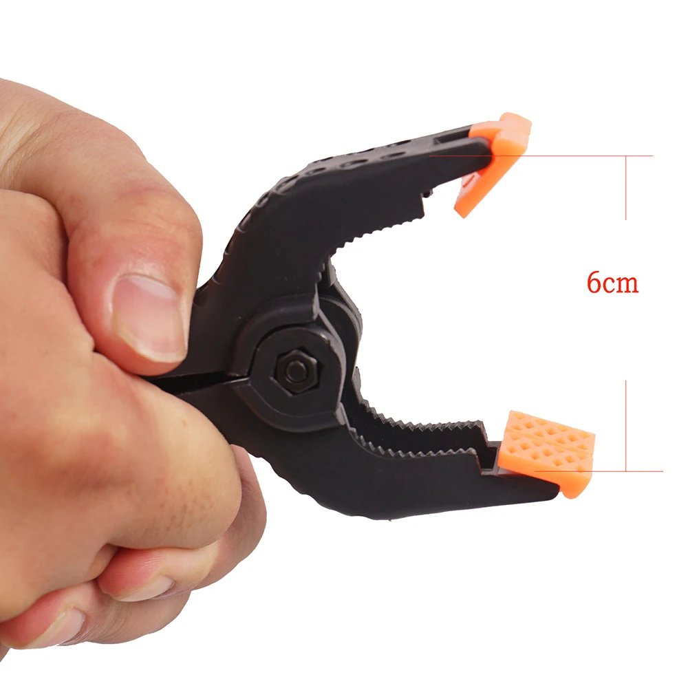 Abrazaderas de resorte de muselina de alta resistencia para fotografía, soporte de fondo para estudio fotográfico, Clip fijo, pantalla verde, 6 piezas