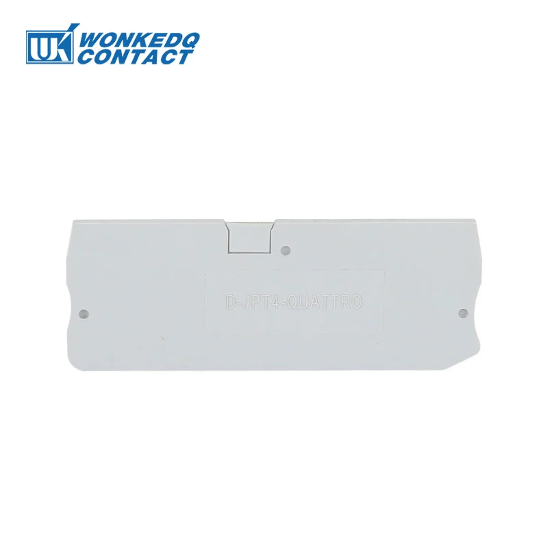 1Pc D-PT4-QU Barrier Plate For PT4 QUATTRO Cable Electrical Connector Din Rail Terminal Block Accessories End Cover D-PT 4-QU