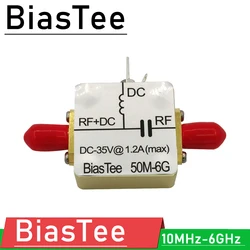 1M-6GHz Bias Tee RF feed Biaser Coaxial feed BiasTee box FOR HAM radio Amplifier SDR Antenna spectrum analyzer signal source