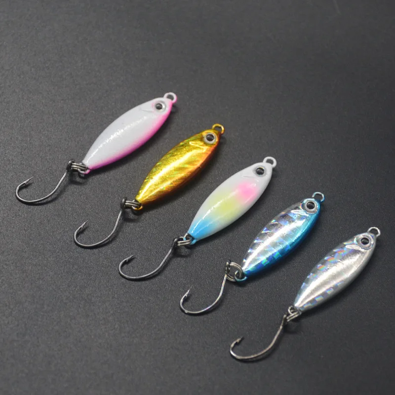 Small Jigs Shore Cast Angelköder 3 g 5 g Ozean-Süßwasser-Fanglöffel Culter Bass. Künstliche Köder 1 Stück Verkauf – Detail 8