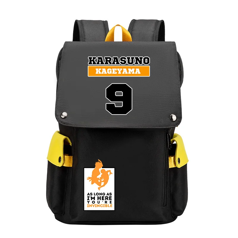 Haikyuu Karasuno High School Large Bookbag VBC School  Bags Oxford Laptop Backpack Women Travel Bagpack Gilrs Anime Rucksack