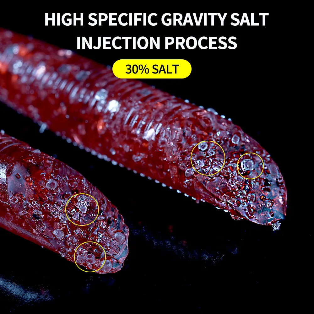 SUNMILE  Soft Fishing Lure 3/4inch Senko Worm Neko Rig  Lures Artificial Bait Silicone Shad Lure For Bass Fishing view 2