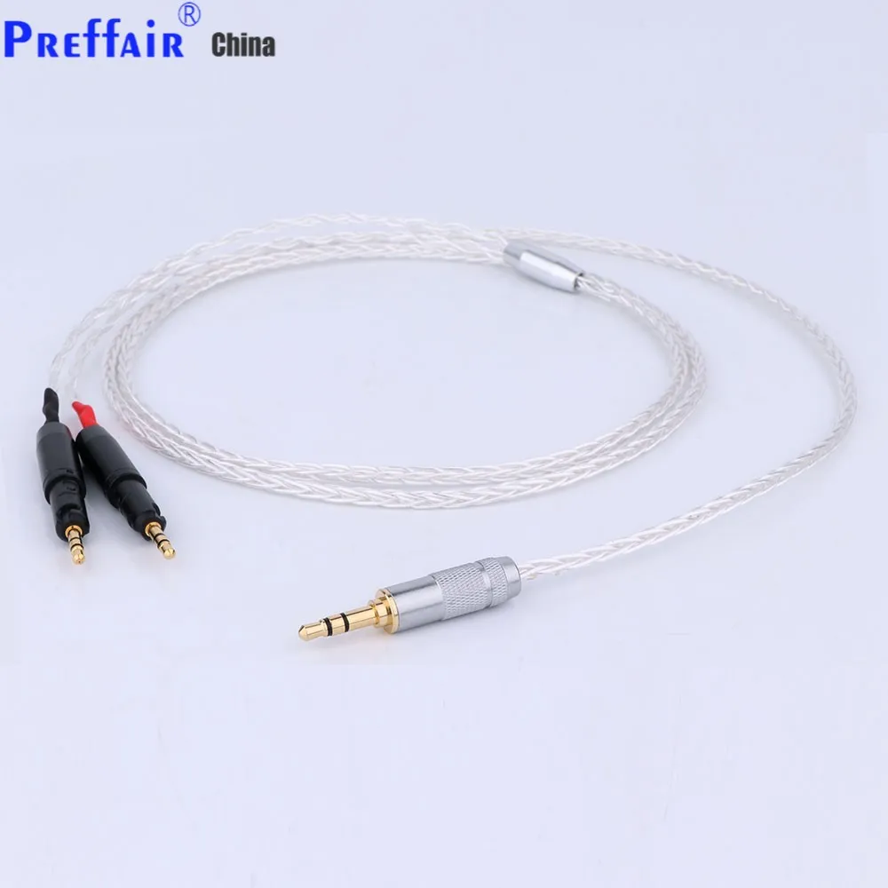 8 Core OCC Silver Plated Headphone Cable For Audio Technica ATH-R70x XLR 4.4mm 3.5mm 2.5mm Upgrade Balanced Cable