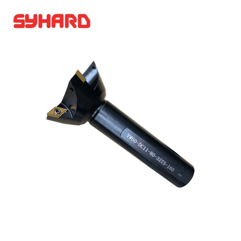 YW60 DC07-25-16T2-120 CNC YW 60 Degree Straight Shank Dovetail Slotted Tool Holder V Groove Milling Cutter Bar Holder