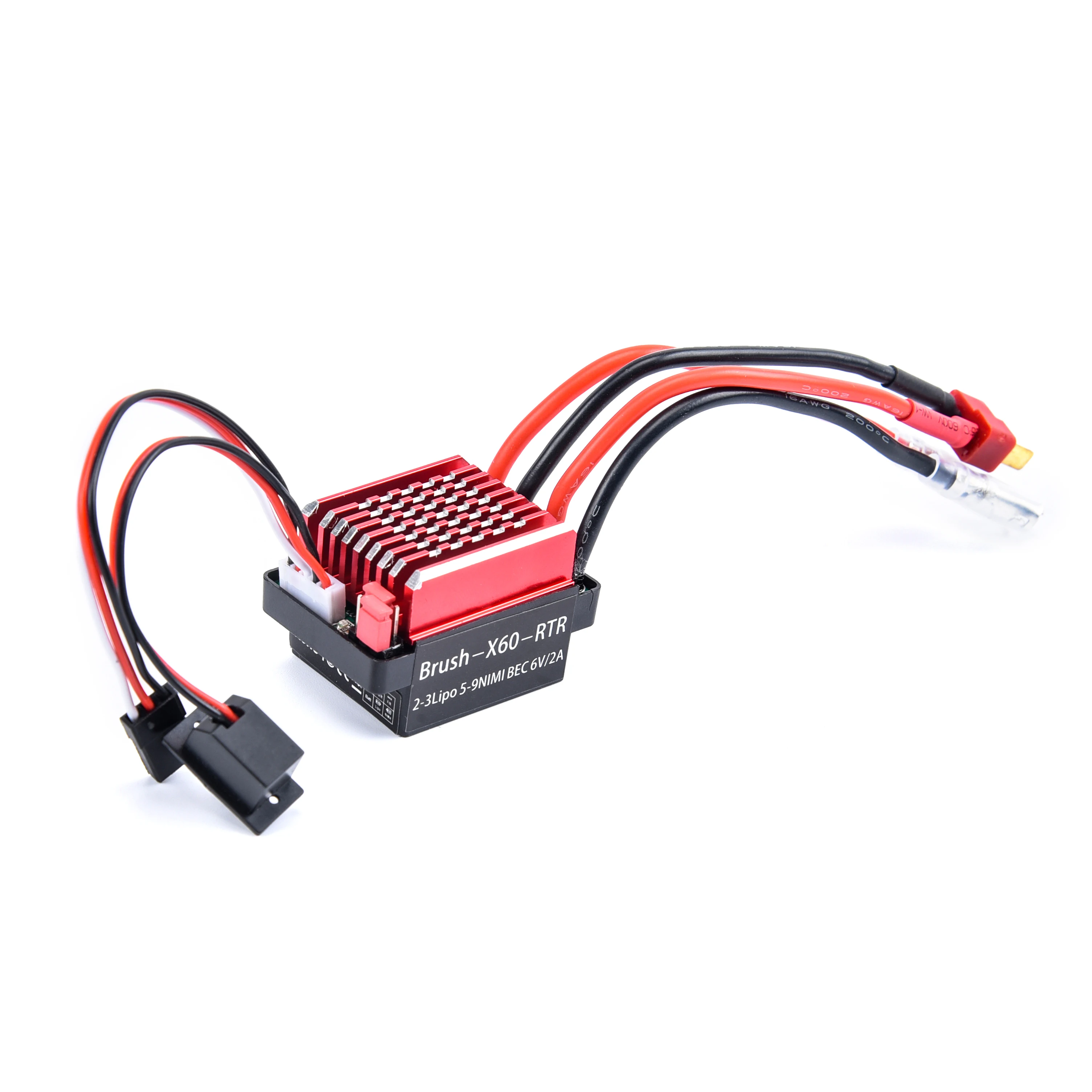 60A Brushed ESC Electric Speed Controller 6V/2A BEC for 1/10 RC Car TRX TRX4 TRX6 D90 HSP Redcat 4WD Truck Monster Crawler