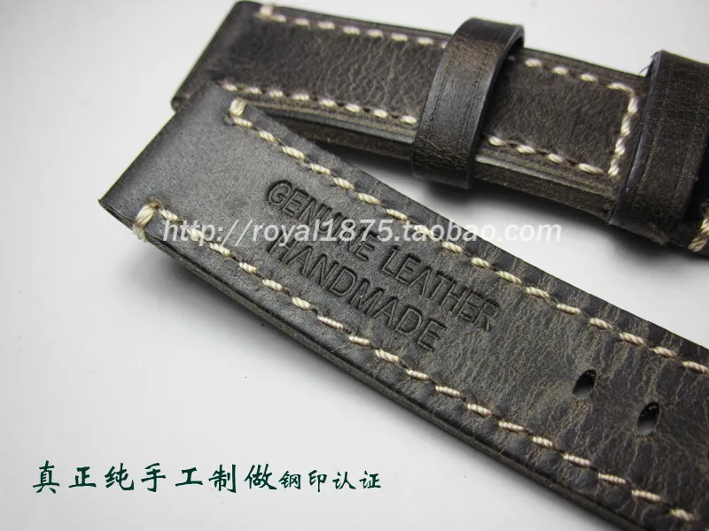 New Retro Brown Handmade 18mm 19mm 20mm  22mm Men Genuine Leather Watch Band Strap For Omega/Zenith/IWC Watch Accessories