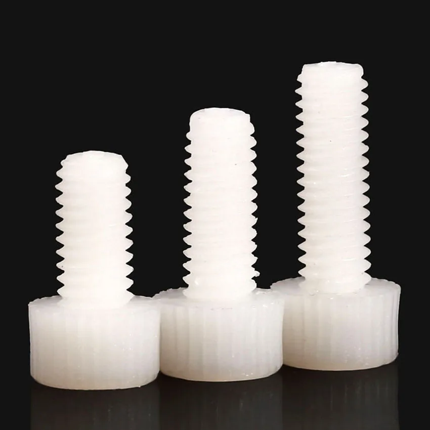 

White Nylon Hex Socket Head Cap Screw M3 M4 M5 M6 M8 Plastic Hexagon Screws Bolts Length 5-60mm