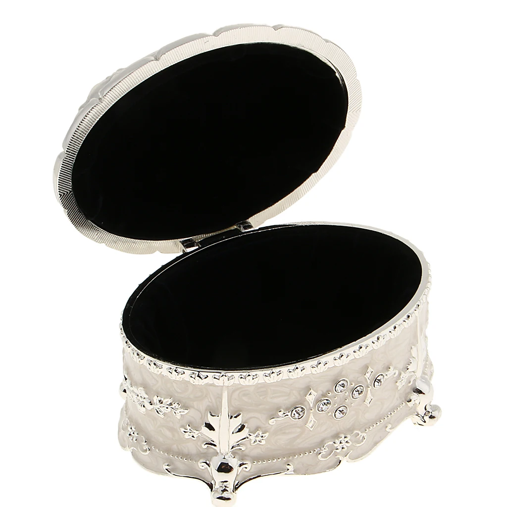 Luxury Vintage Metal Jewelry Box Ring gingillo Case braccialetto di gioielli custodia di perle scatola di immagazzinaggio regalo cesto cosmetico Giftcaja