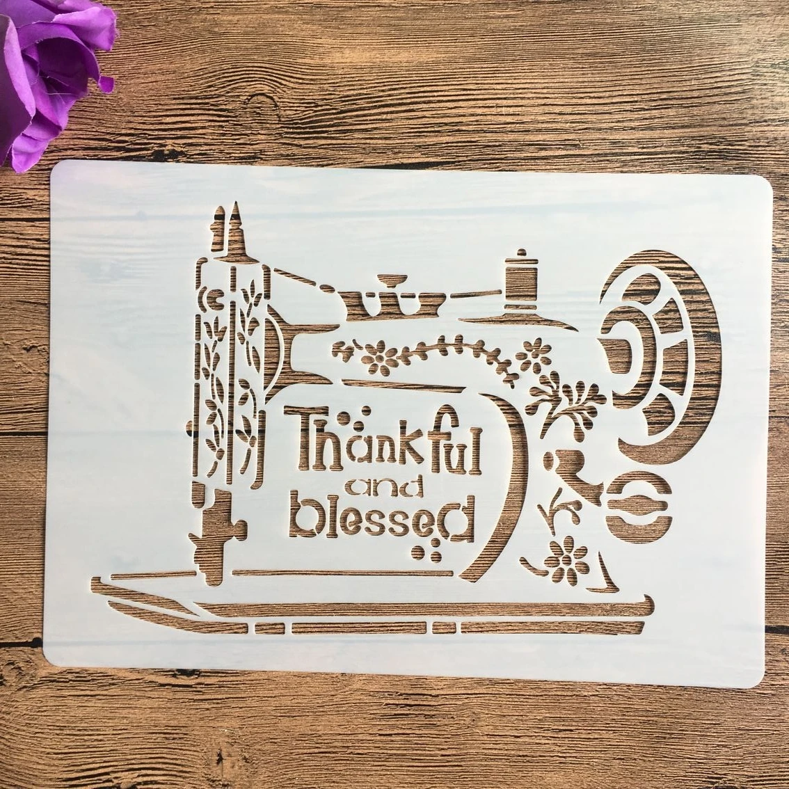 A4 29 * 21cm Sewing machine Mandala DIY Stencils Wall Painting Scrapbook Coloring Embossing Album Decorative Paper Card Template