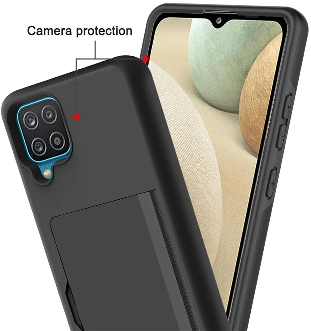 Case For Samsung A12 S21 S20 FE S22 Ultra S10 Plus Flip Door Hidden Pocket Anti-Scratch Cover For Galaxy A52 A72 5G Funda