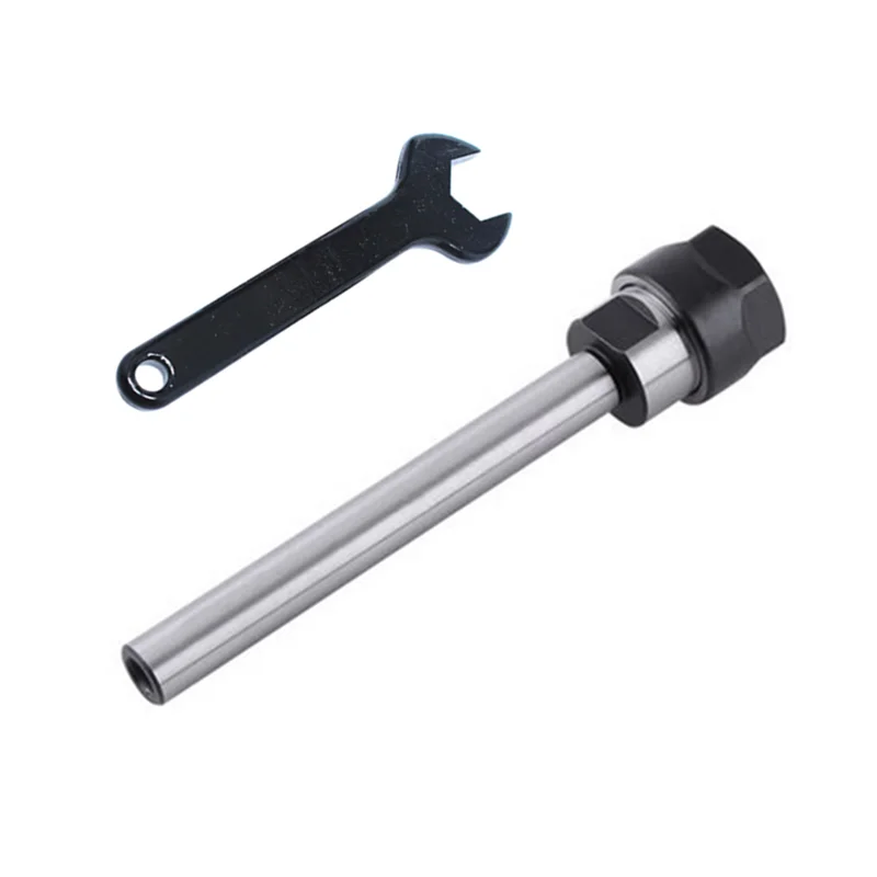 1Ps C16-ER16A-200L,CNC Lathe Router ER16A  Straight Shank Extend 200mm Spindle Dia +1P Wrench