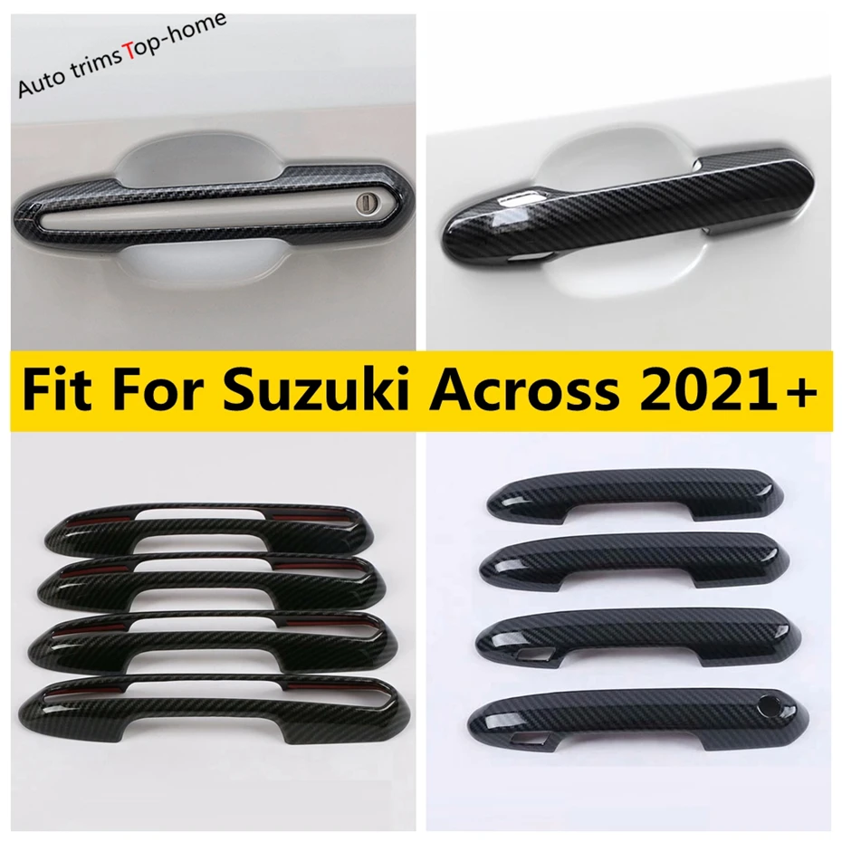 

Car Door Handle Grab Cover Trim ABS Chrome / Carbon Fiber Look Accessories Exterior Kit For Suzuki Across 2021