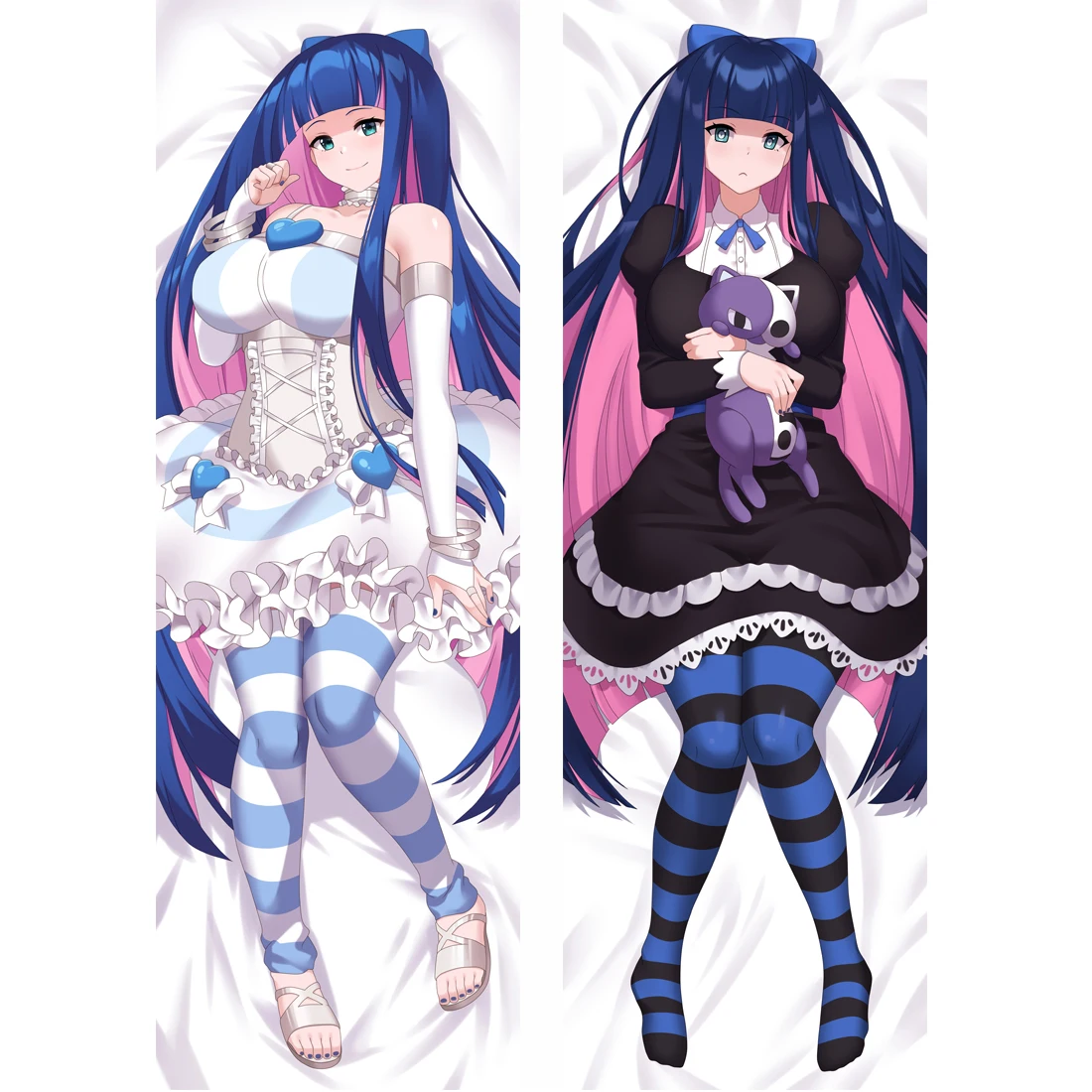 

Anime Panty & Stocking with Garterbelt Kawaii Decorative Sexy Pillow Covers Case Otaku Hugging Body Bedding Pillowcases