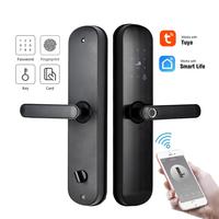 YOHEEN Wifi App Door Lock With Tuya App, Smart Biometric Fingerprint Intelligent Lock With Password RFID card